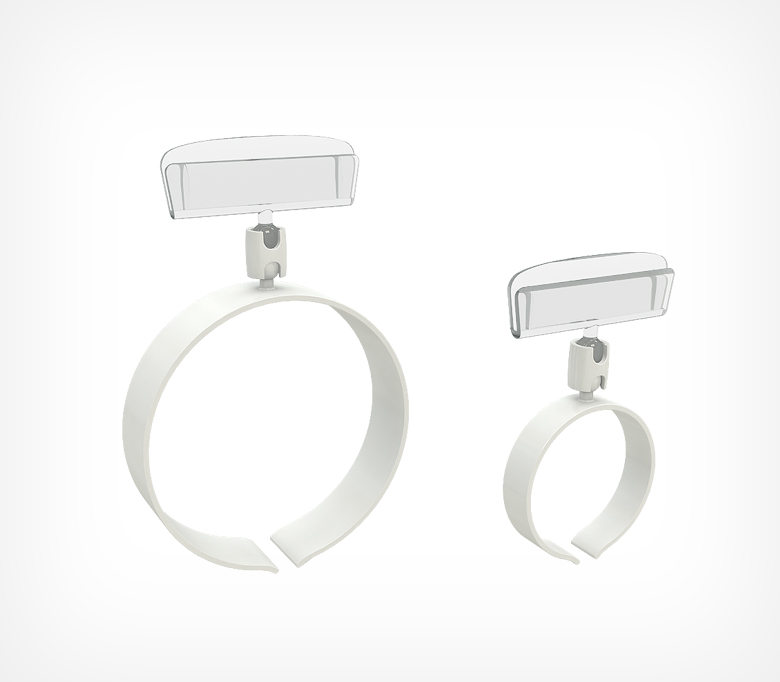 Держатель ценника цилиндрической формы 20мм для сосисок высота ножки 0мм