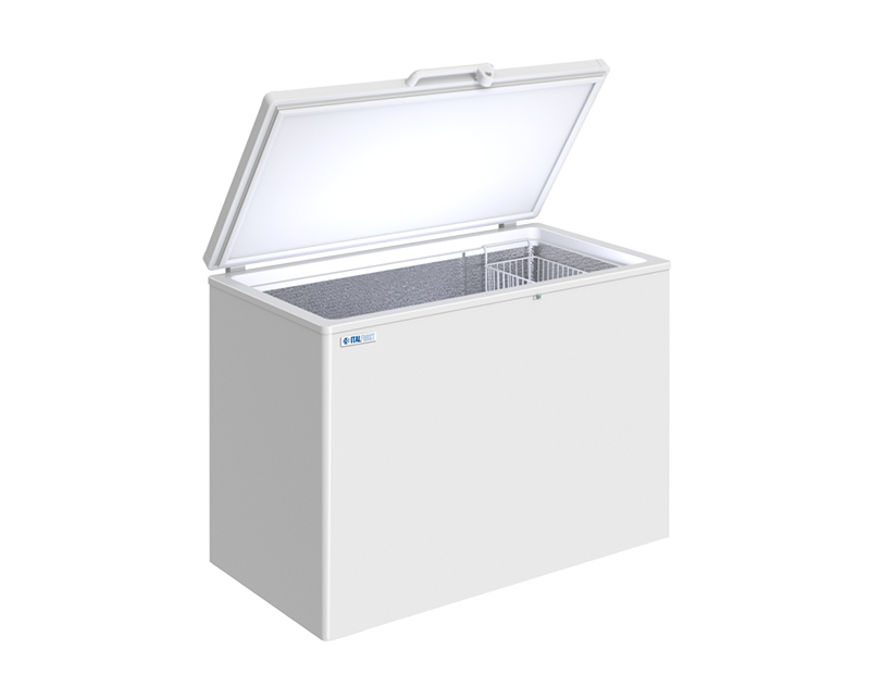 Морозильный ларь Italfrost с глухой крышкой ЛН 400 (CF 400 S) купить в Минске и Беларуси длиной 1200 мм