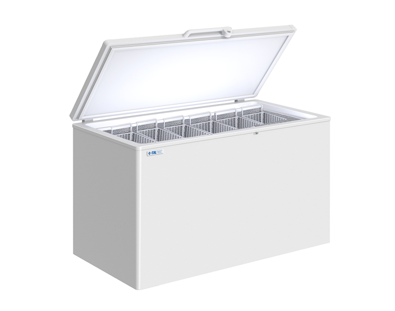 Морозильный ларь Italfrost с глухой крышкой ЛН 500 (CF 500 S) купить в Минске и Беларуси длиной 1400 мм