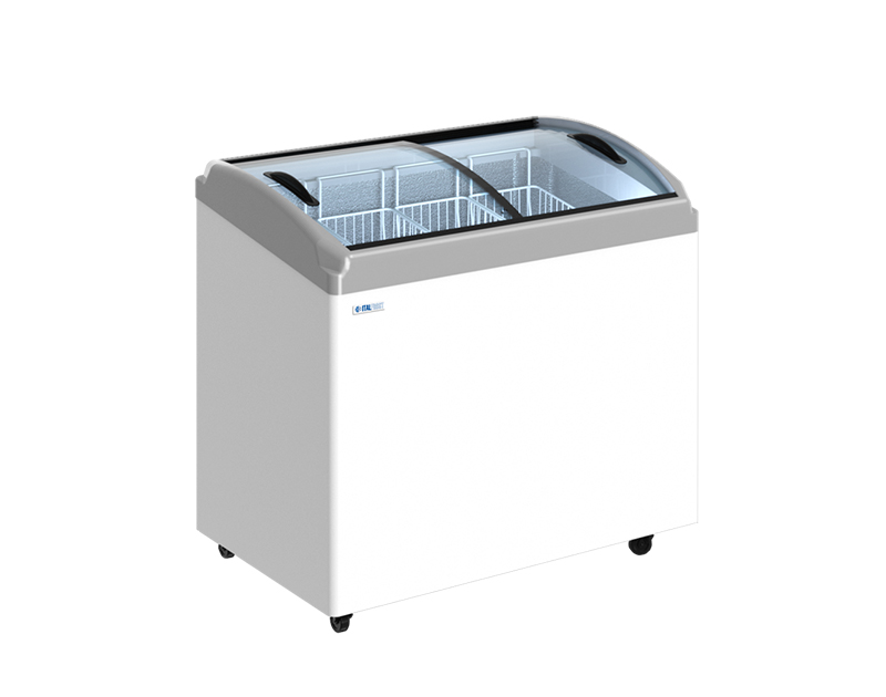 Морозильный ларь Italfrostс гнутыми раздвижными  крышками ЛВН 300 Г (CF 300 C)купить в Минске и Беларуси длиной 1000 мм