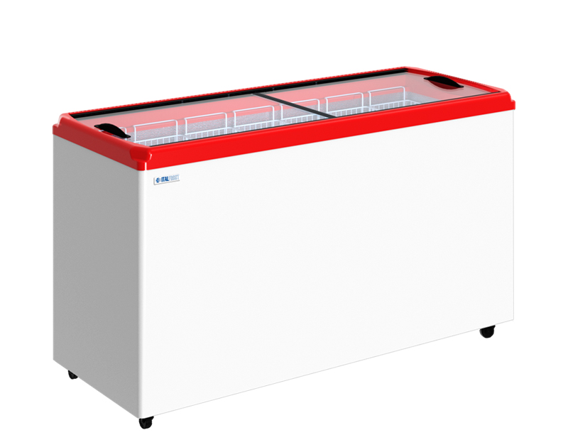 Морозильный ларь Italfrost с прямыми раздвижными  крышками ЛВН 600П (CF 600 F) купить в Минске и Беларуси длиной 1650 мм