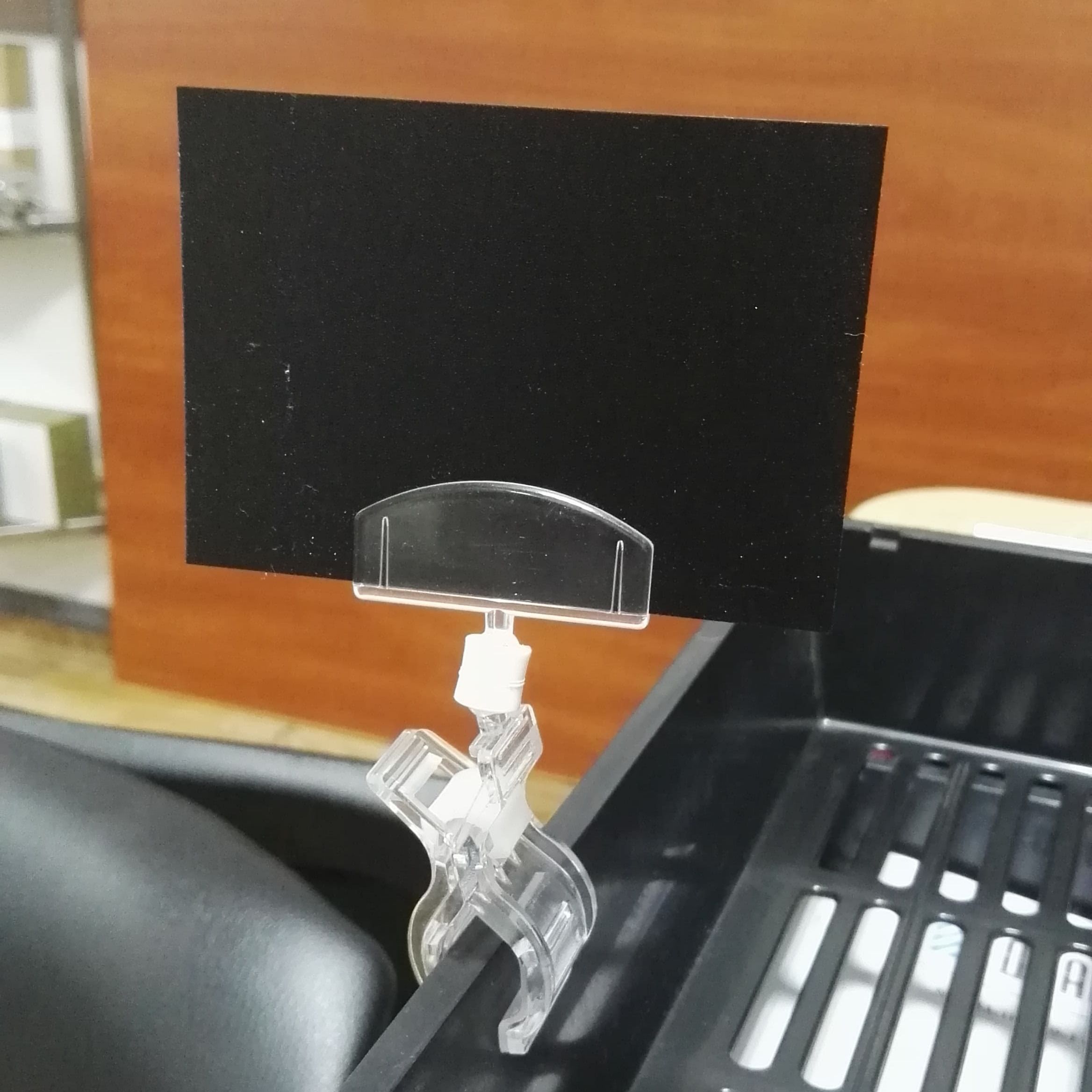 Меловая доска (грифельный ценник) А7 для написания маркером на водной основе