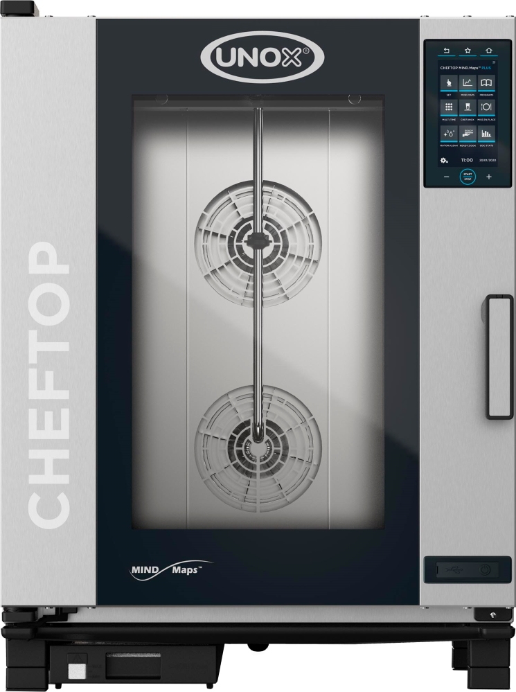 Электрический пароконвектомат UNOX XEVC-1011-EPRM (серия CHEFTOP MIND.Maps™ PLUS COUNTERTOP): 380В