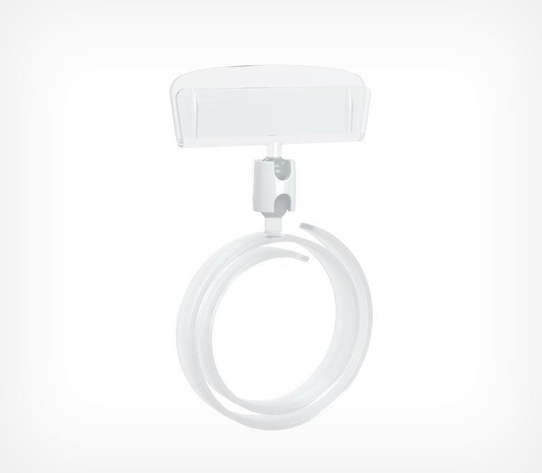 Ценникодержатель-улитка универсальный Roll-clip высота ножки 0мм (для колбасы