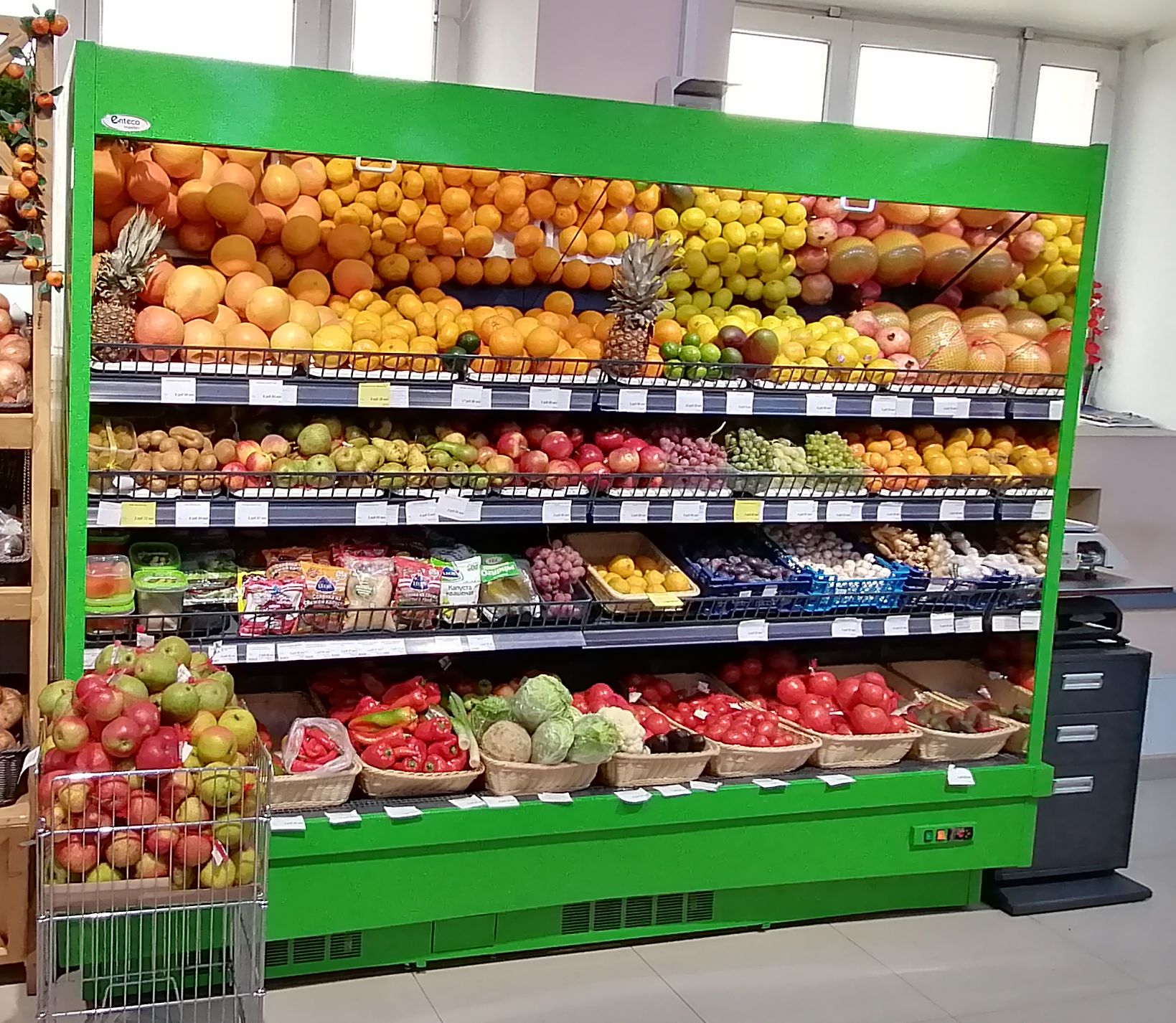 Витрина пристенная ВИЛИЯ CUBE 250П ВВ фруктовая