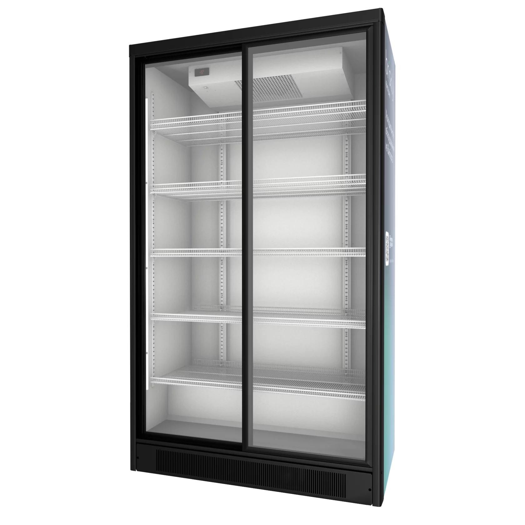 Шкаф холодильный торговый Briskly 11 SLIDE белый с дверями-купе-3