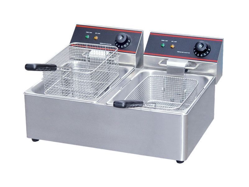 Фритюрница Eksi HEF-4L-2:две емоксти по 4л