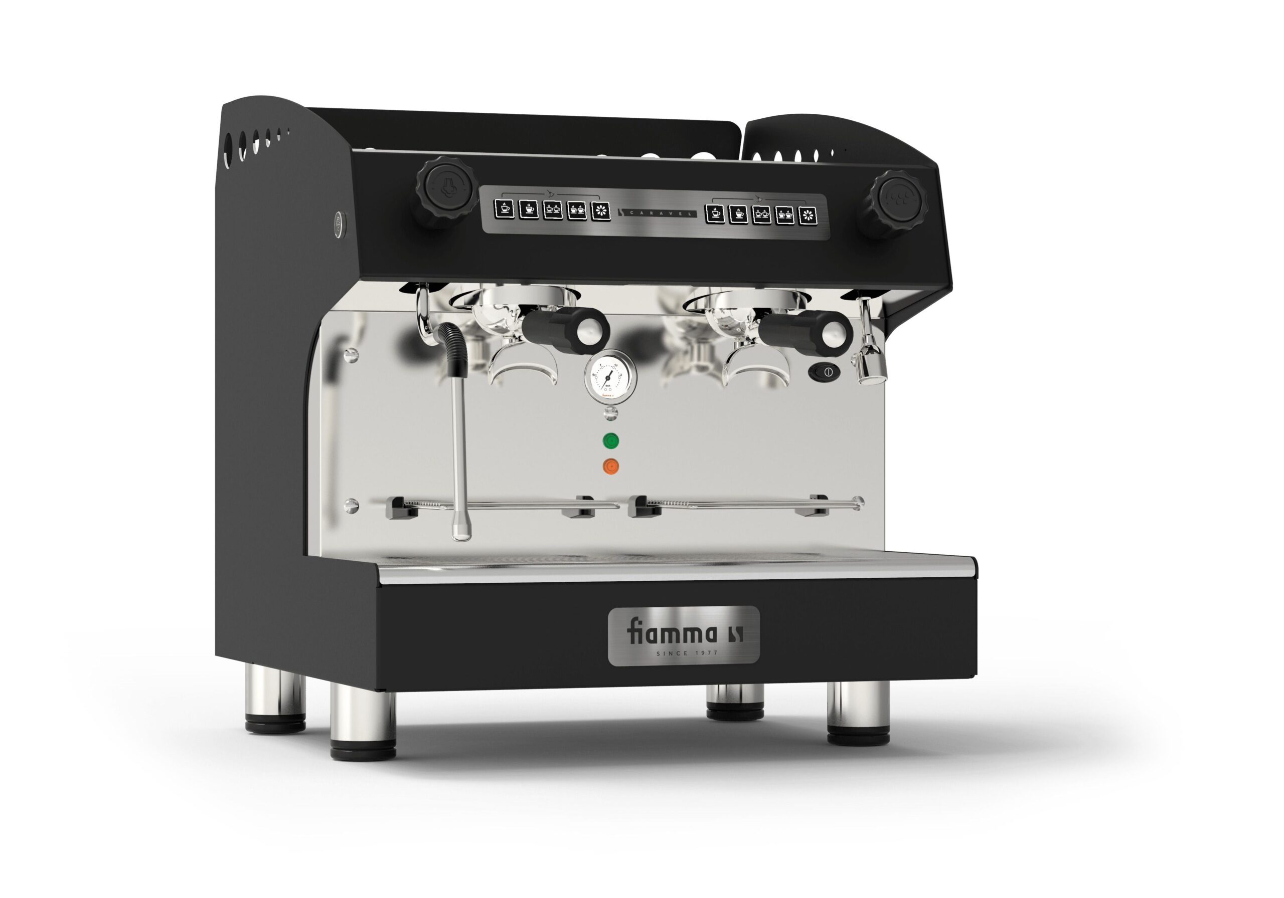 Кофемашина FIAMMA Caravel 2 CV Compact TC Restyle используется на предприятиях общественного питания и торговли для приготовления эспрессо и кофейных напитков на его основе.