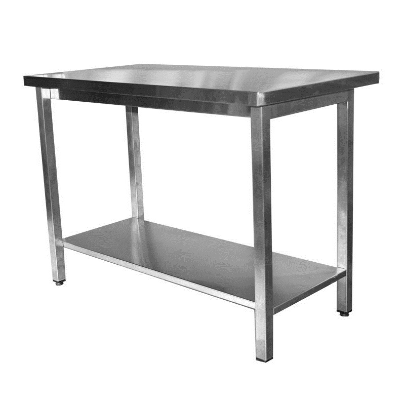 Стол производственный сварной из нержавеющей стали СТАНДАРТ сплошная полка