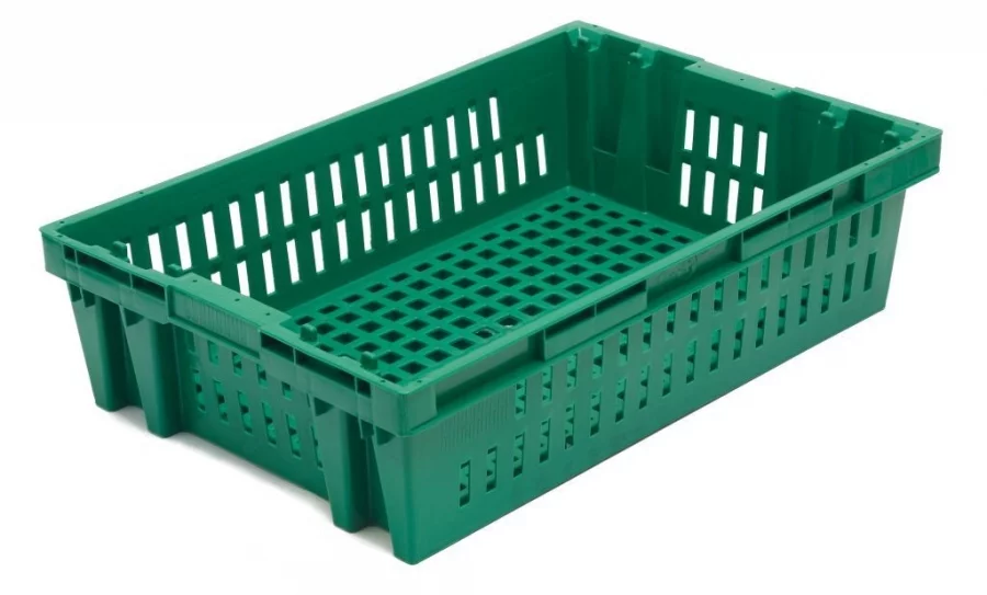 Ящик N27 пластиковый 605x405x152 мм для мясных и колбасных изделий