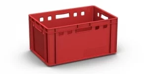 Ящик N36 пластиковый 600x400x300 мм для мясных и колбасных изделий